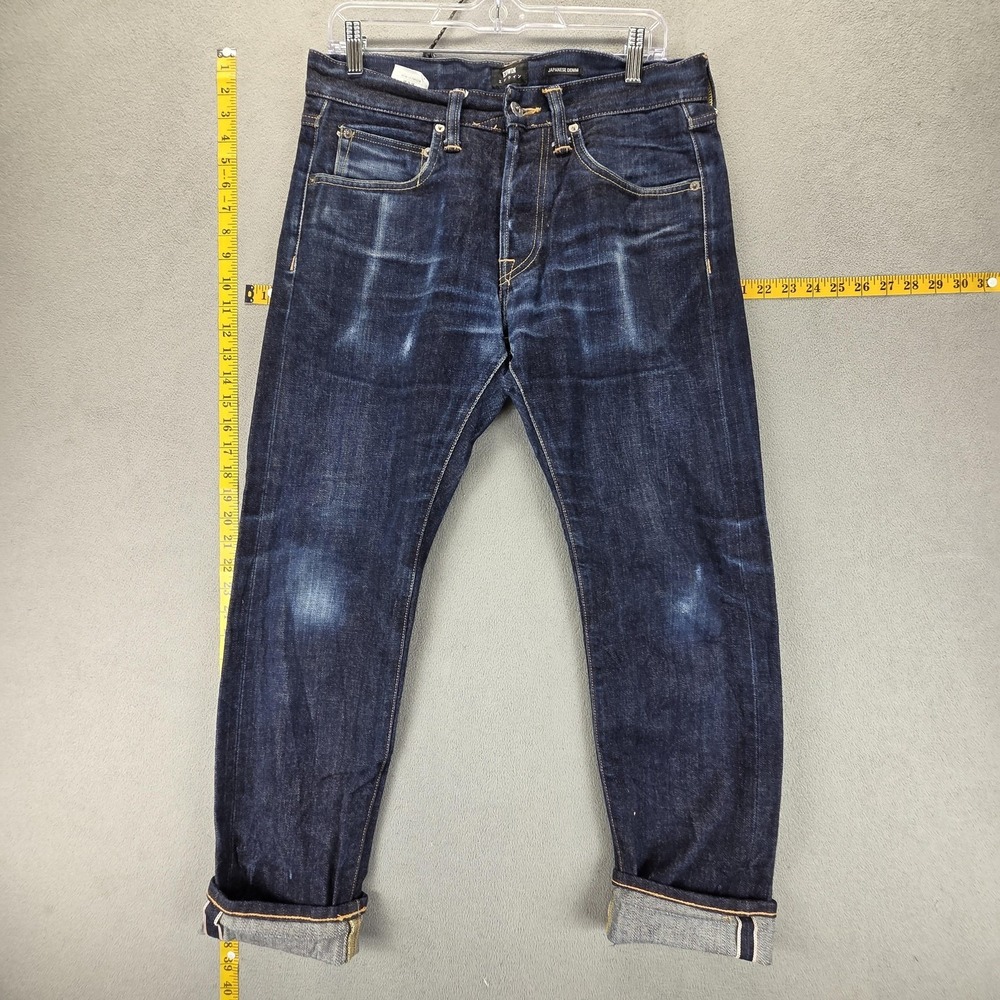 Edwin‎ Jeans Mens Blue ED-55 Regular Tapered Button Fly Fits 30x28 Dark Wash
